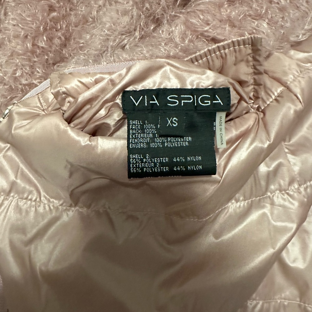 Dusty Pink Faux Fur Jacket - Picture 8 of 8